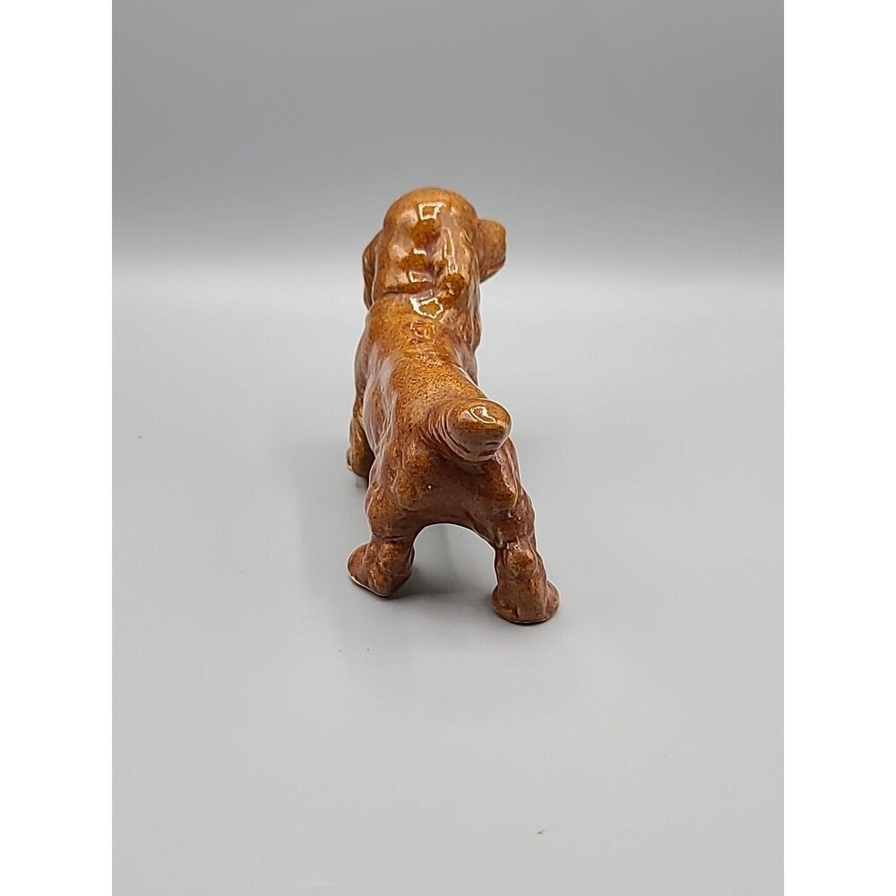Cocker Spaniel Dog Figurine Brown Ceramic - Picture 8 of 16